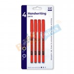 4 Handwriting Pens Black & Blue