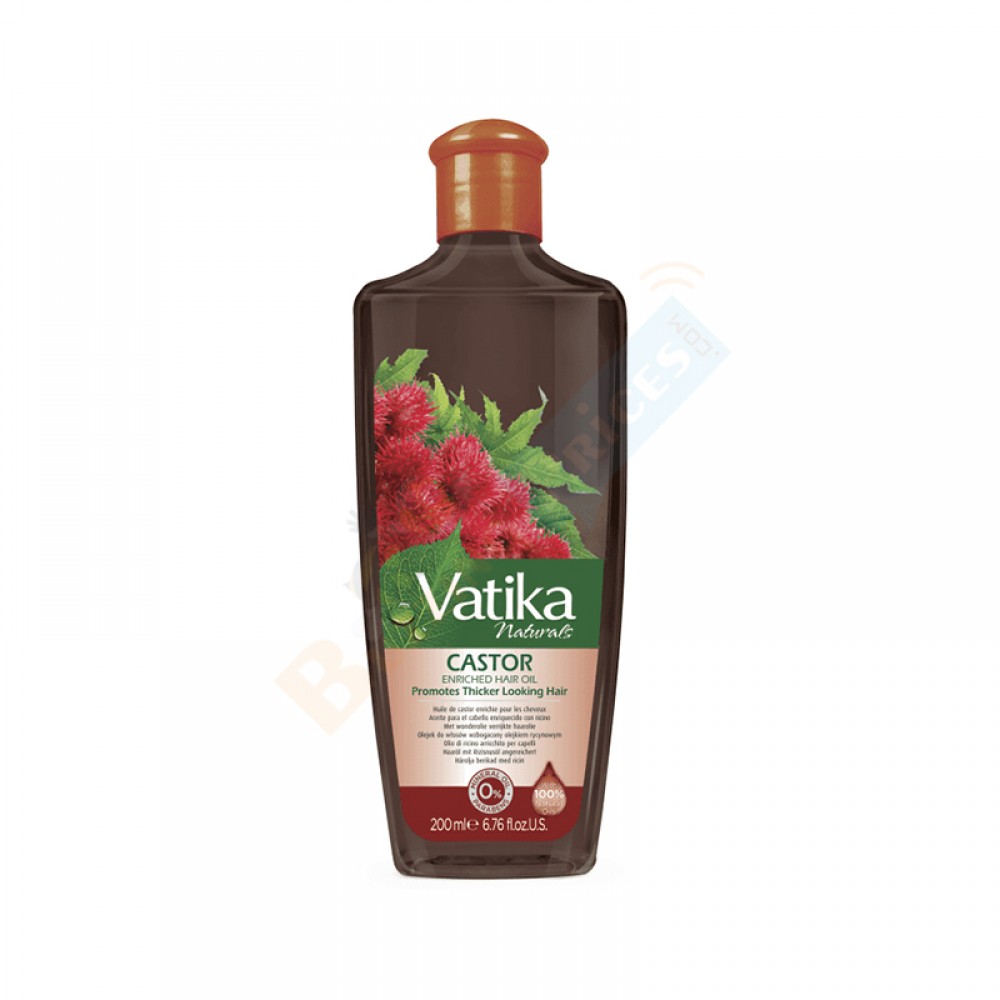 Dabur Vatika Naturals Enriched Castor Hair Oil 200ml