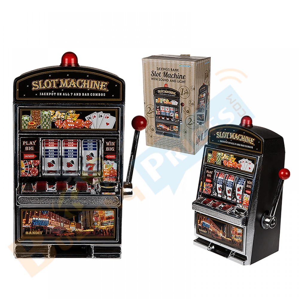 Savings Bank Slot Machine With Sound And Light, 24 x 38.7 x 16.6cm