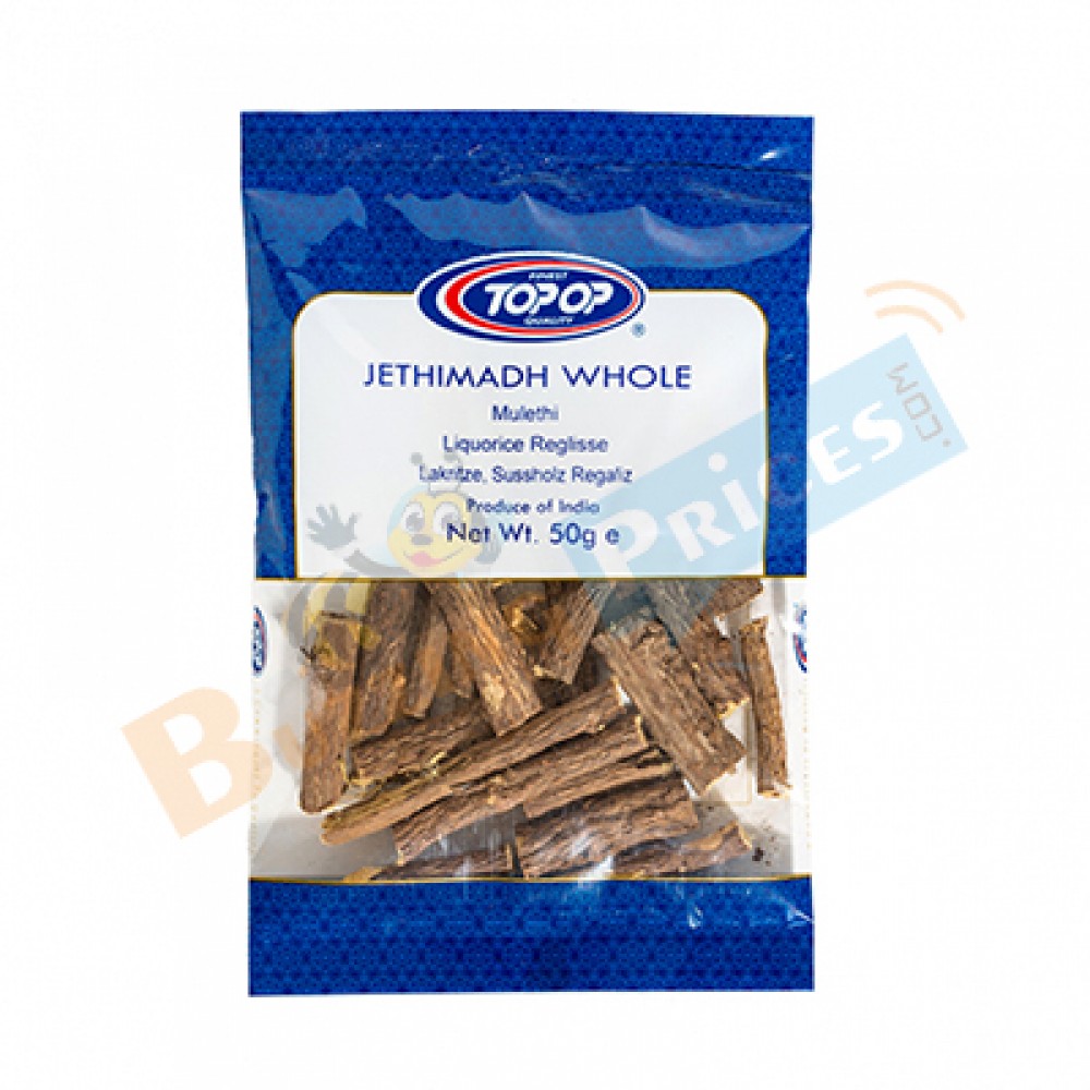 Top op Jethimadh Whole Liquorice Root 50g