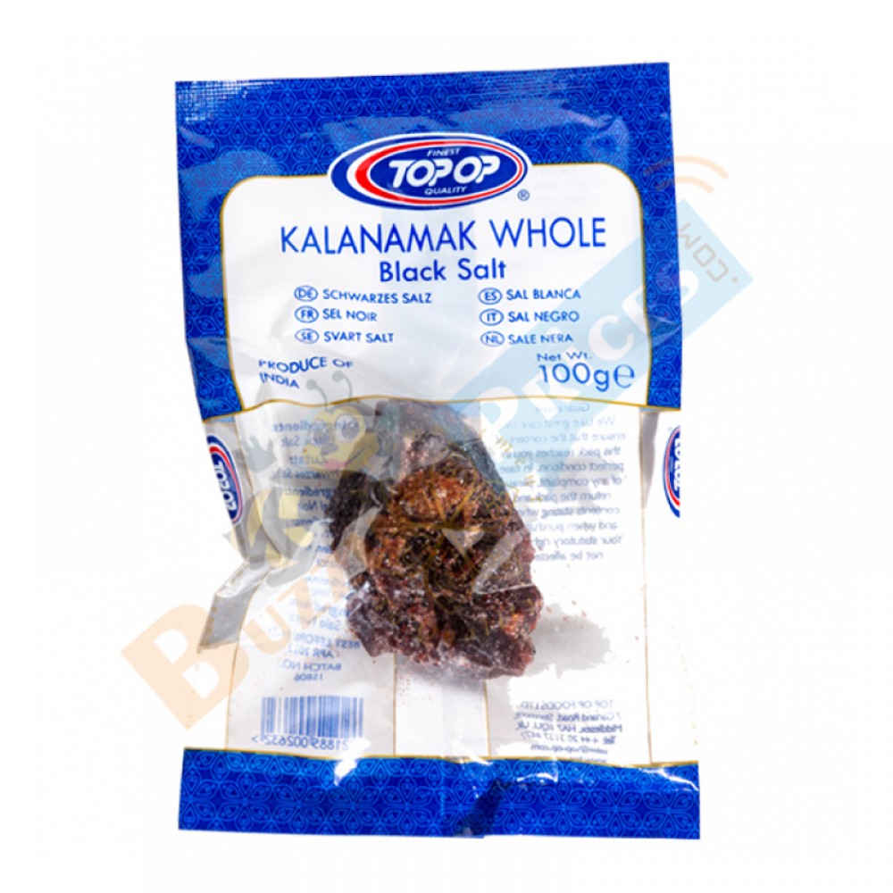 Top Op Kala Namak Whole Black Salt Rock 100g