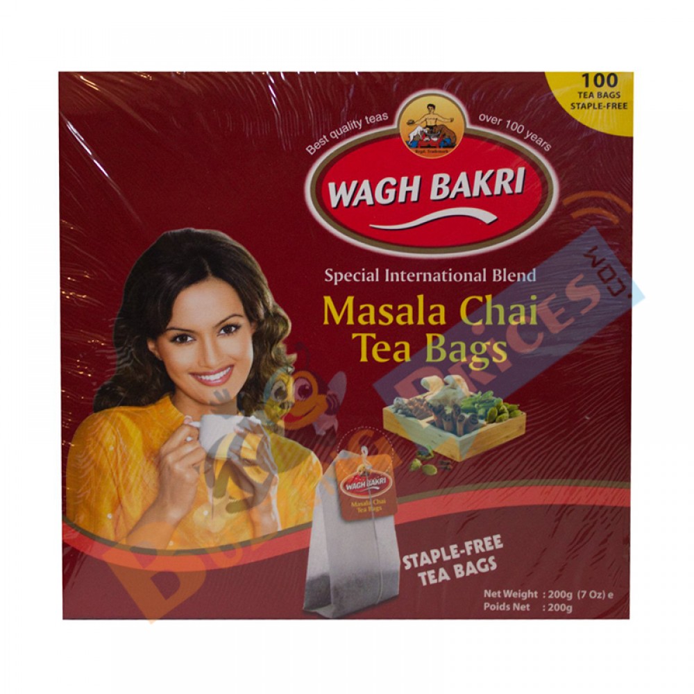 Wagh Bakri Masala Chai Tea Bags 200g